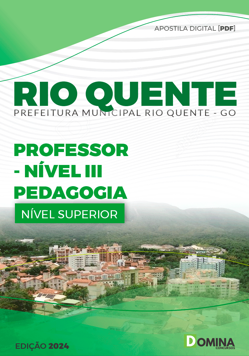 Apostila Pref Rio Quente GO 2024 Professor III Pedagógico