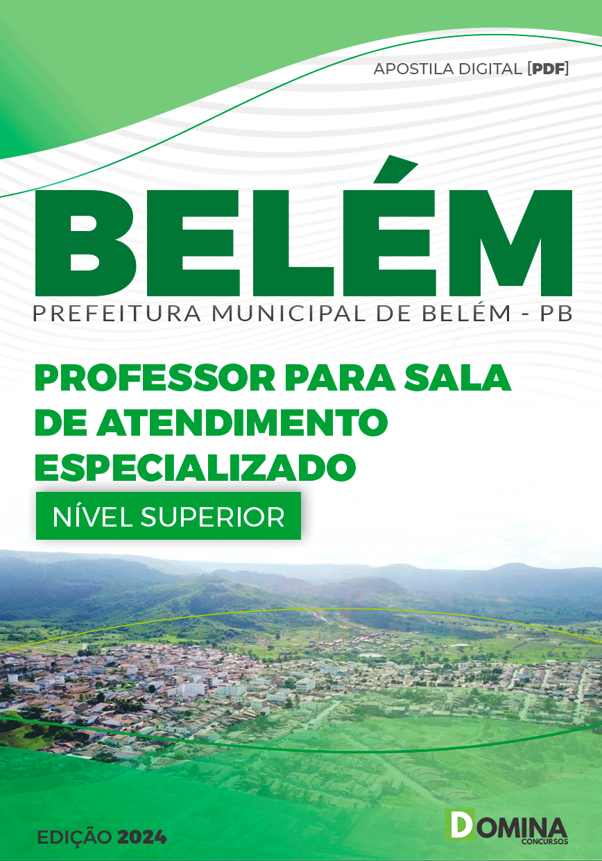 Apostila Pref Belém PB 2024 Professor para Sala AEE