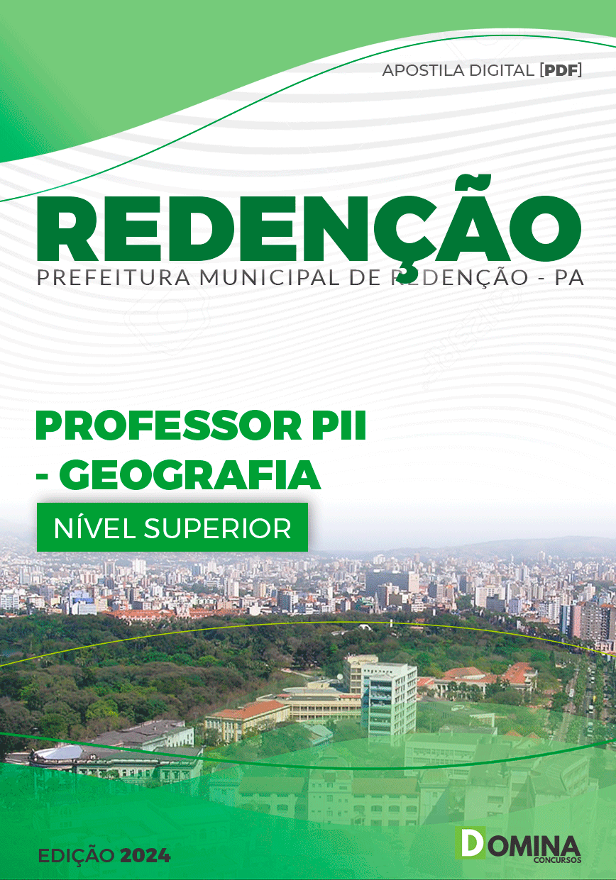Apostila Pref Redenção PA 2024 Professor II Geografia