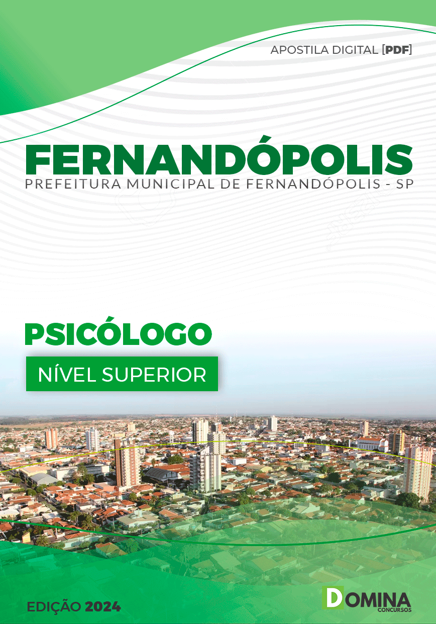 Apostila Pref Fernandópolis SP 2024 Psicólogo