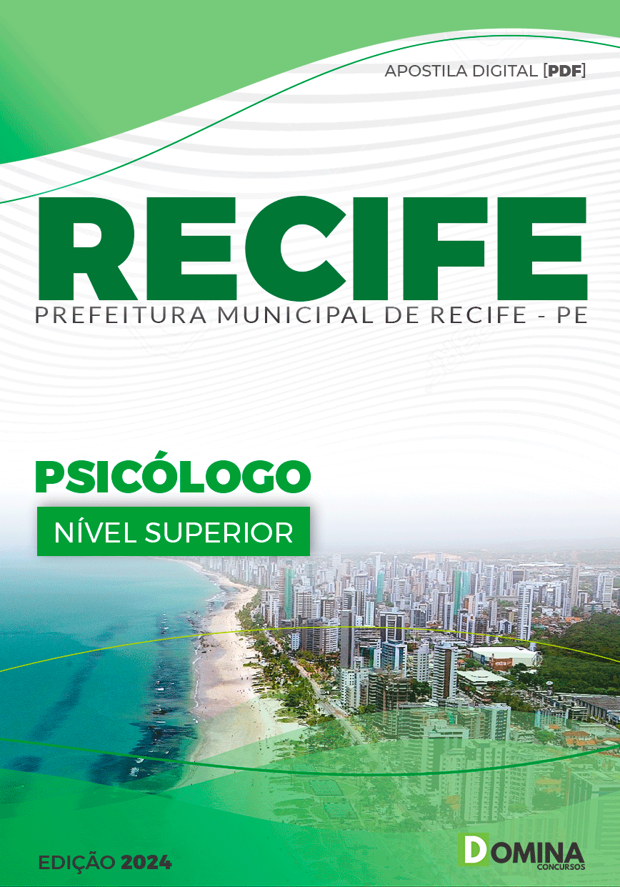 Apostila Pref Recife PE 2024 Psicólogo