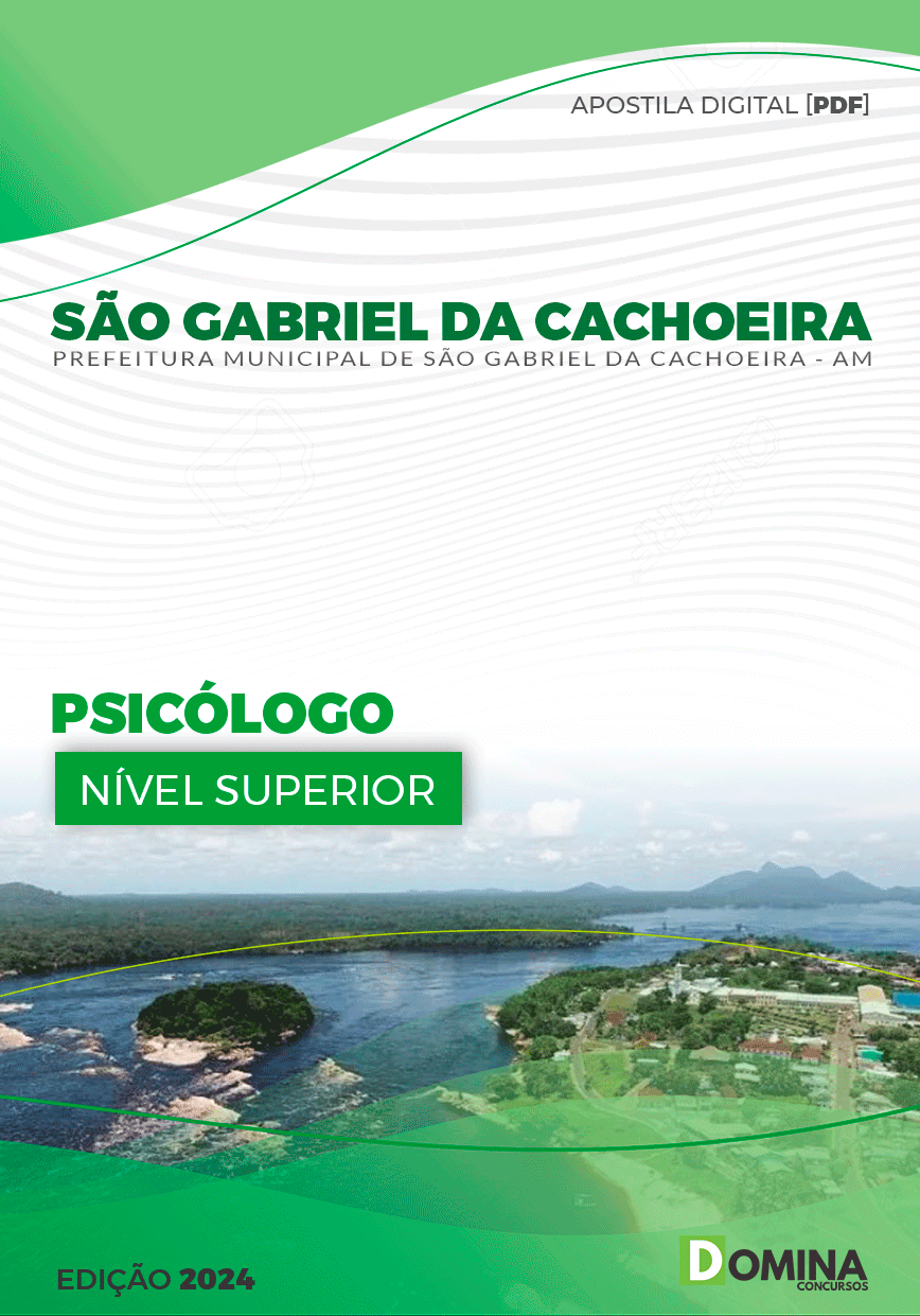 Apostila Pref São Gabriel Cachoeira AM 2024 Psicólogo
