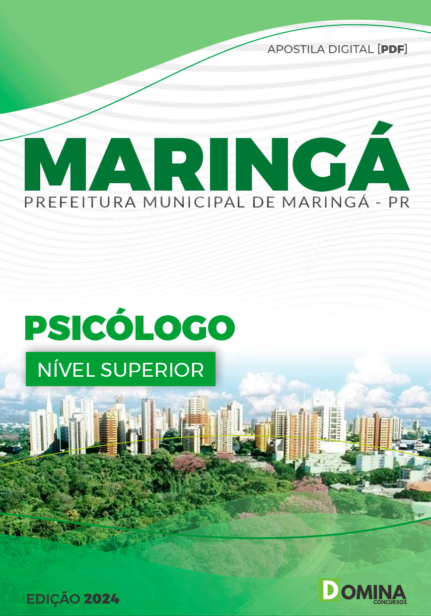 Apostila Pref Maringá PR 2024 Psicólogo