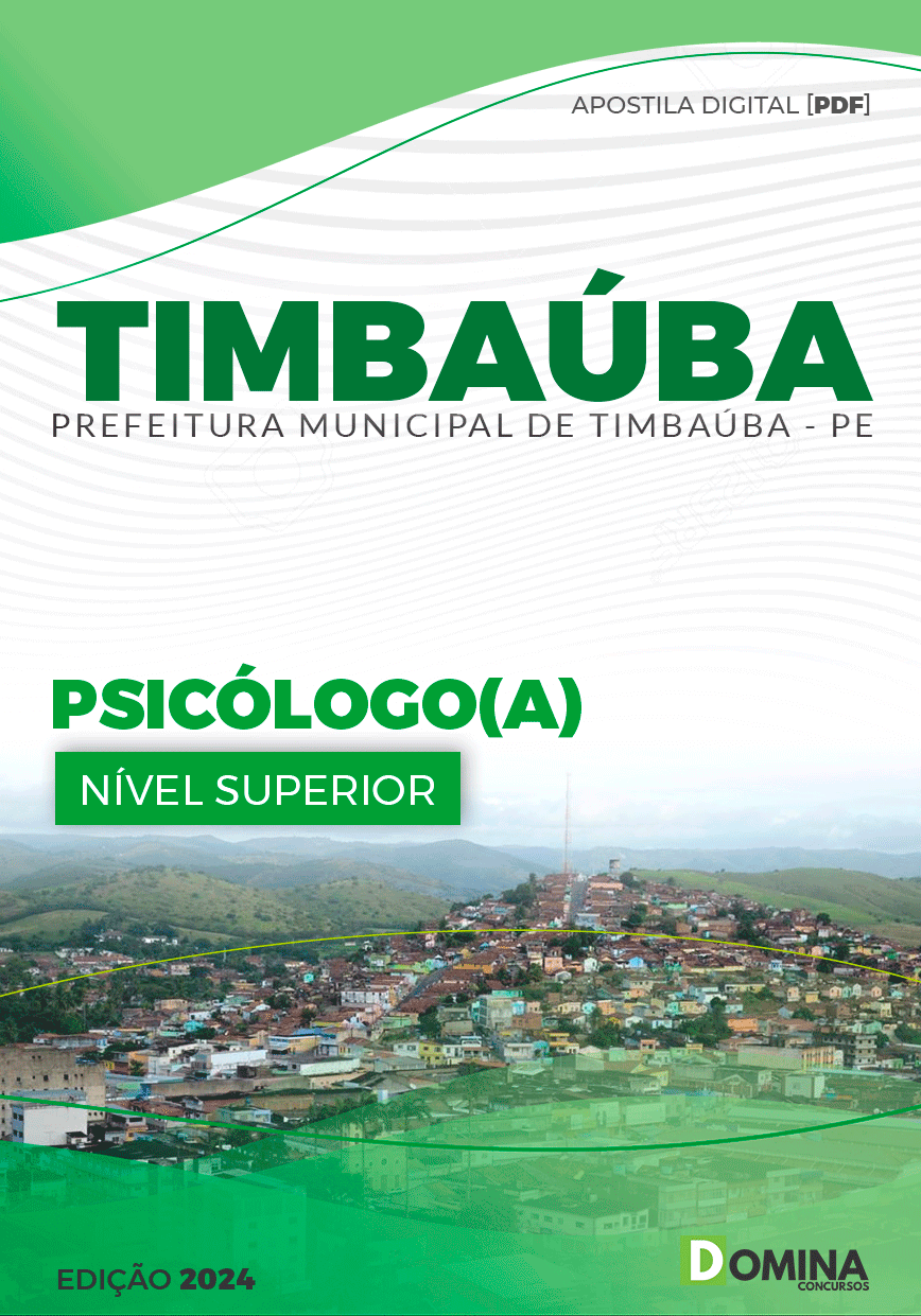 Apostila Pref Timbaúba PE 2024 Psicólogo