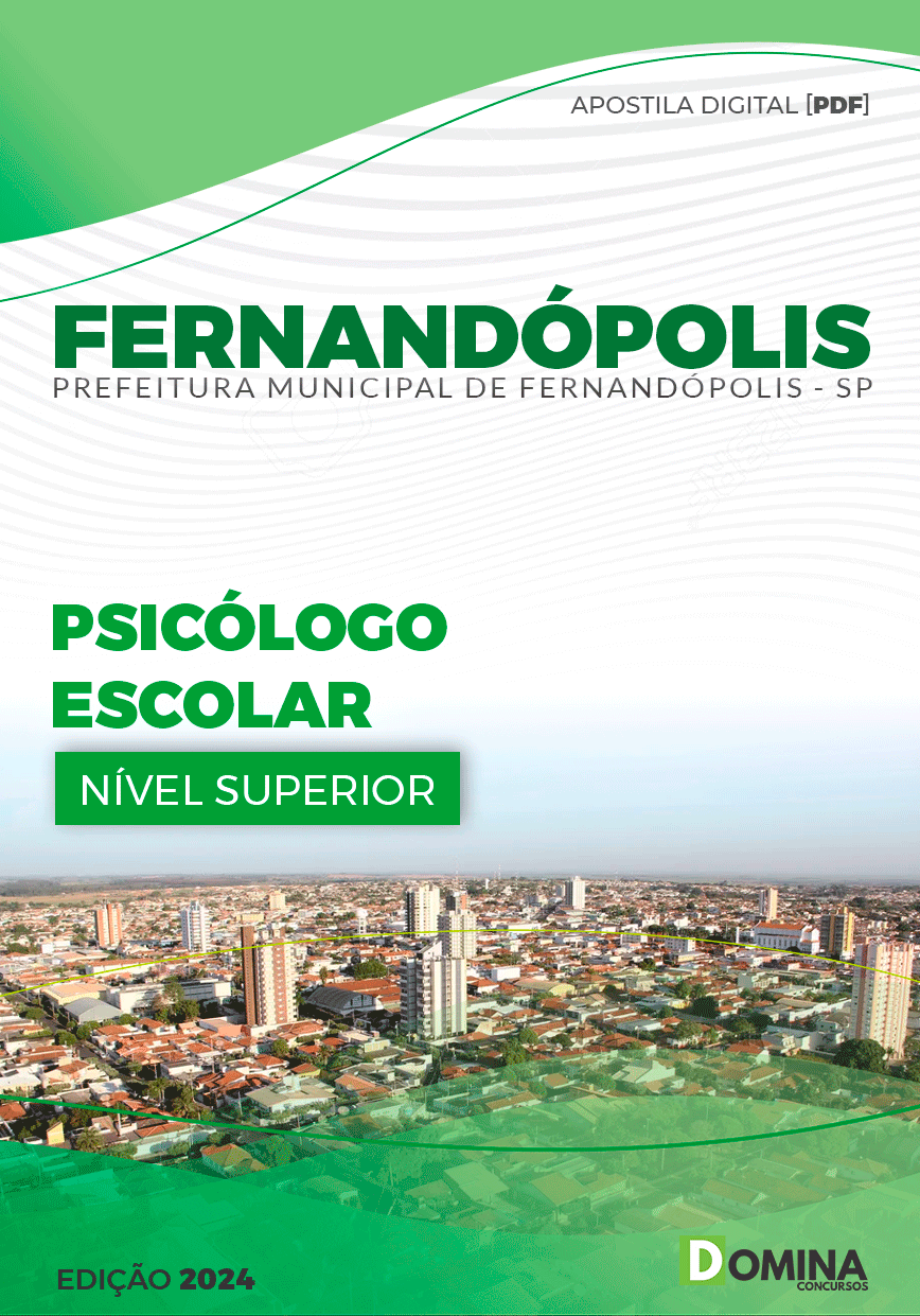 Apostila Pref Fernandópolis SP 2024 Psicólogo Escolar