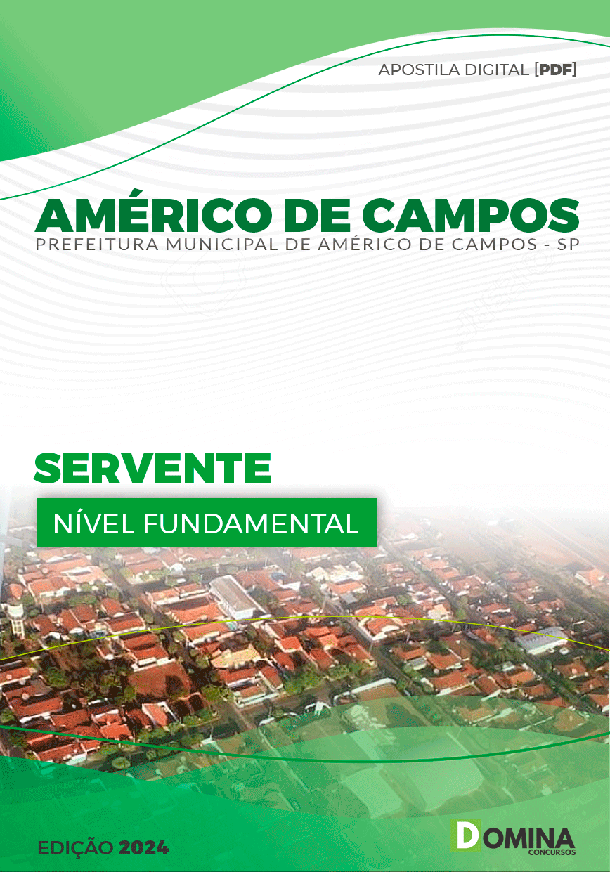 Pref Américo de Campos SP 2024 Servente
