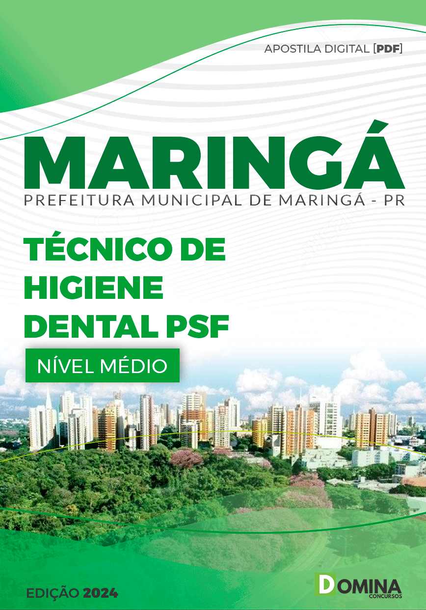 Apostila Pref Maringá PR 2024 Técnico de Higiene Dental PSF