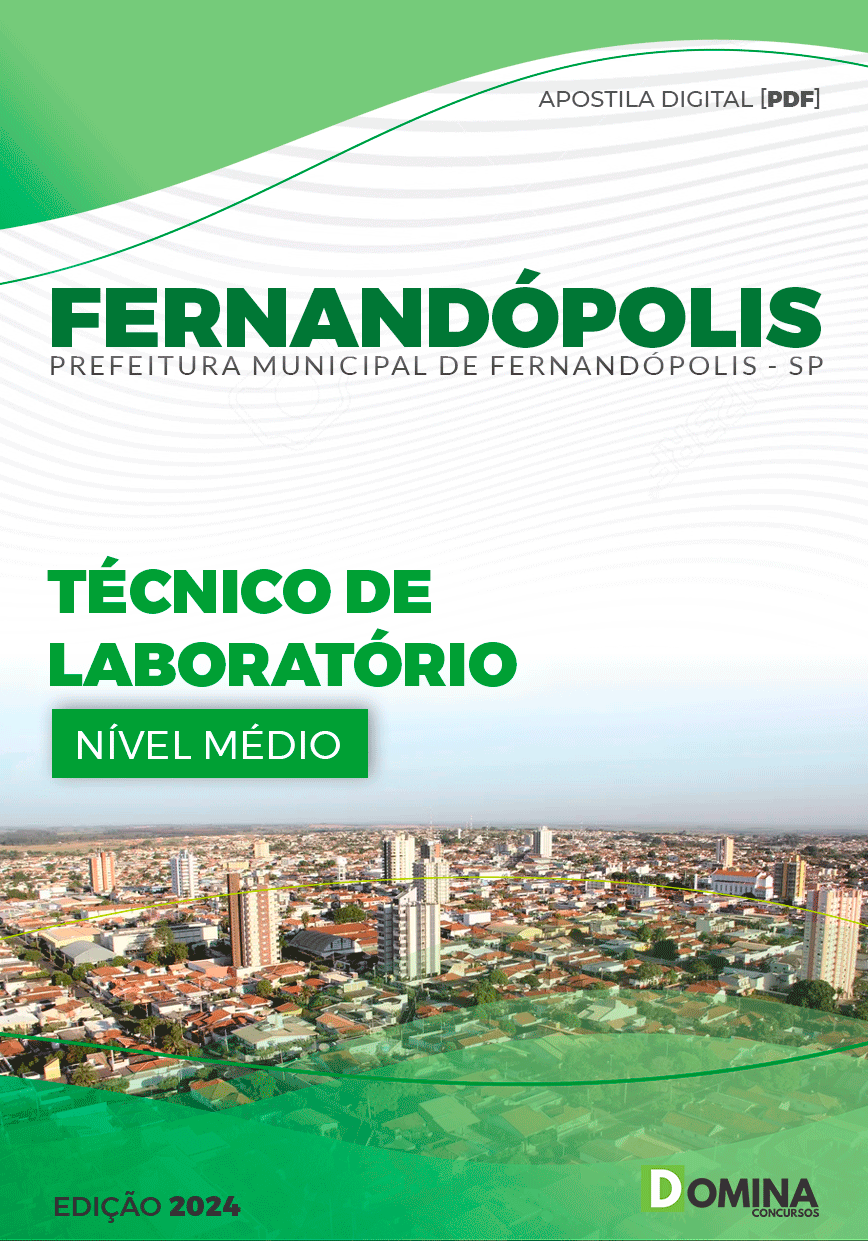 Apostila Pref Fernandópolis SP 2024 Técnico de Laboratório