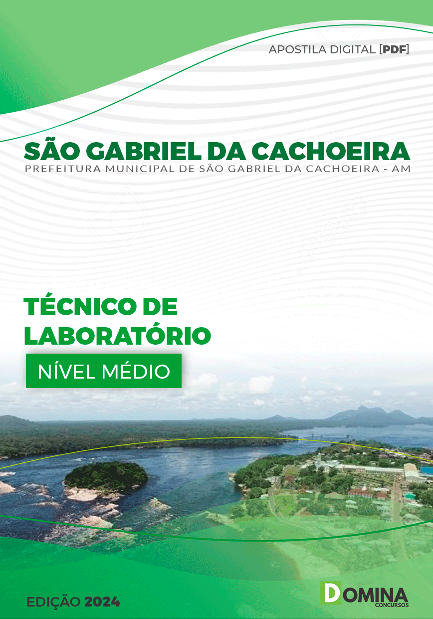 Apostila Pref São Gabriel Cachoeira AM 2024 Técnico Laboratório