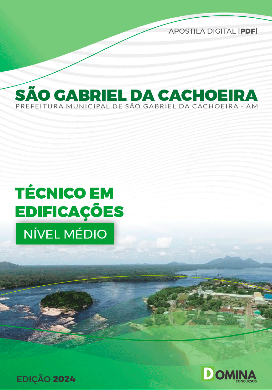 Apostila Pref São Gabriel Cachoeira AM 2024 Técnico Edificações