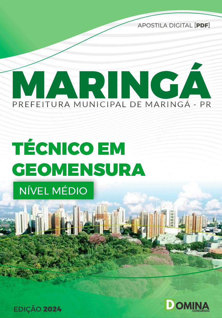 Apostila Pref Maringá PR 2024 Técnico em Geomensura