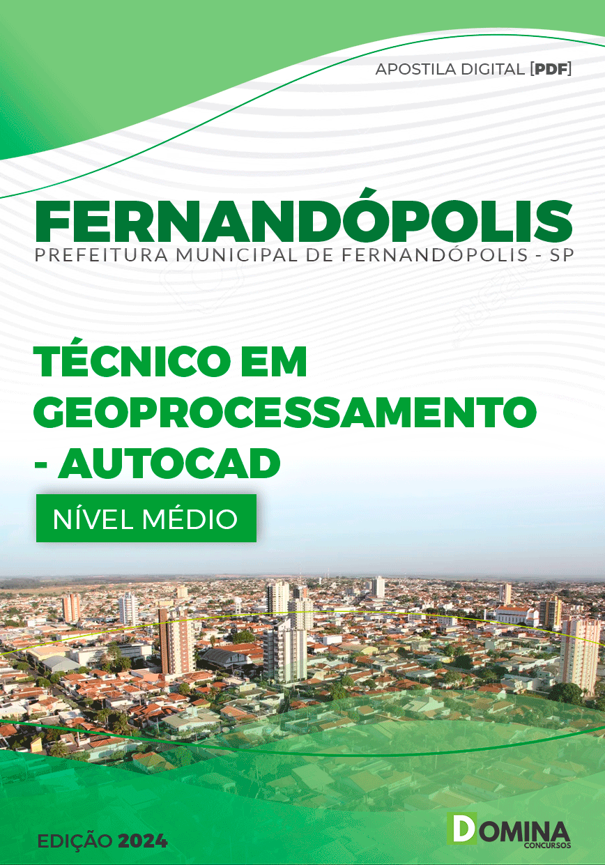 Pref Fernandópolis SP 2024 Técnico em Geoprocessamento