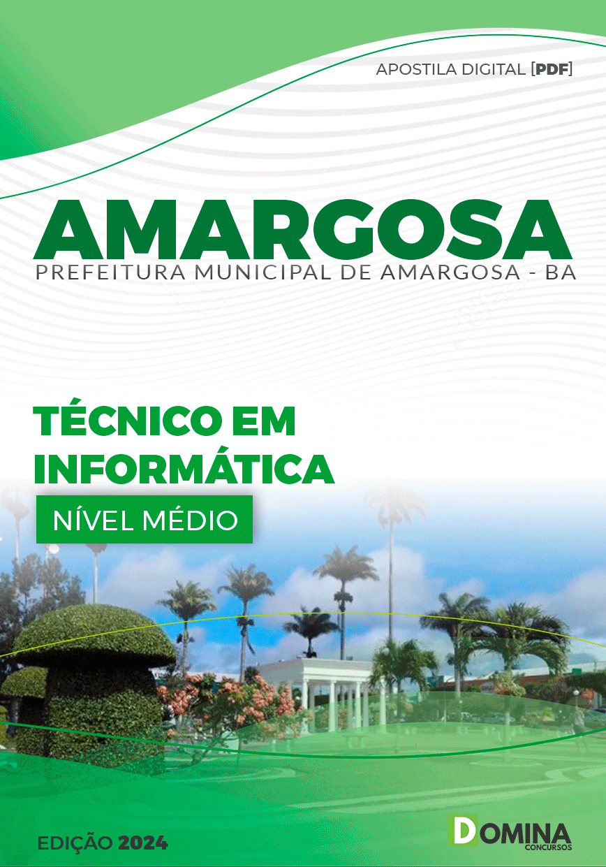 Apostila Pref Amargosa BA 2024 Técnico Informática