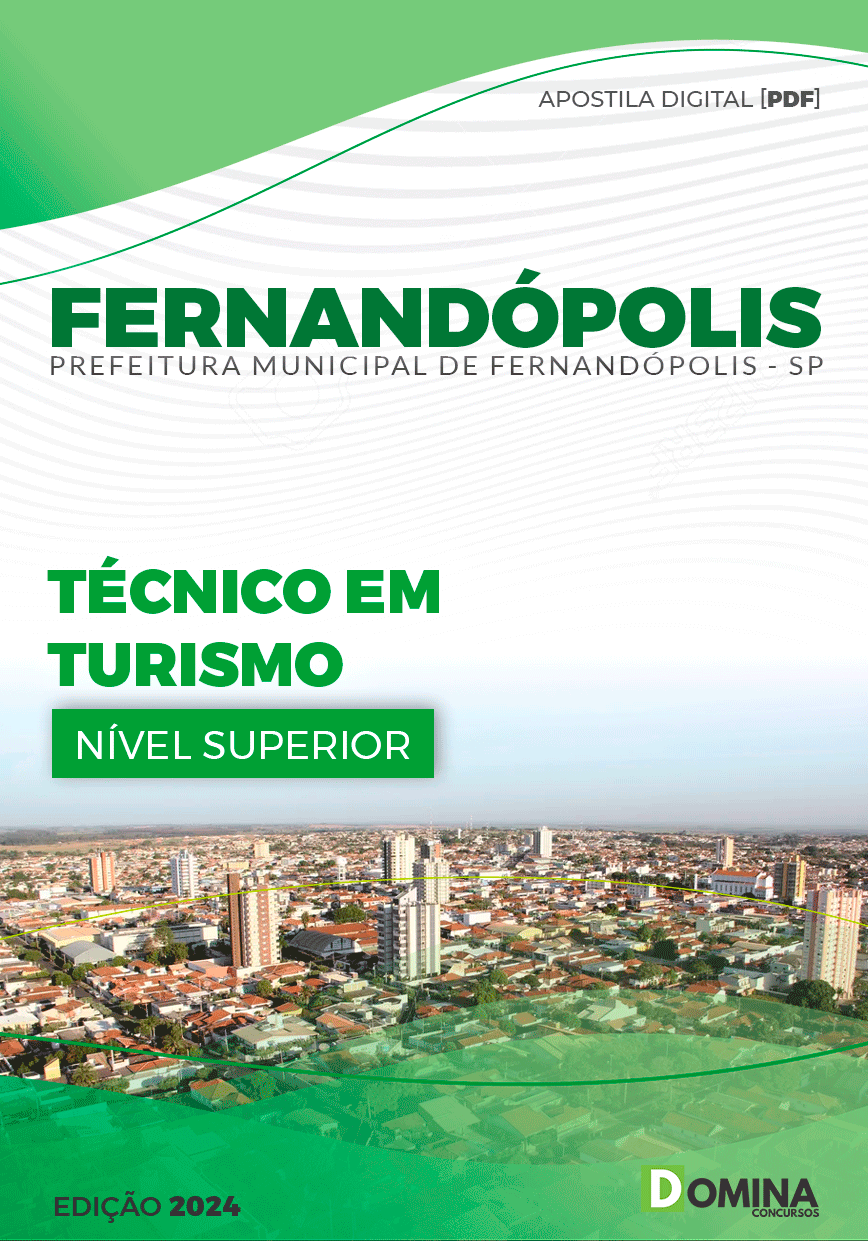 Apostila Pref Fernandópolis SP 2024 Técnico em Turismo