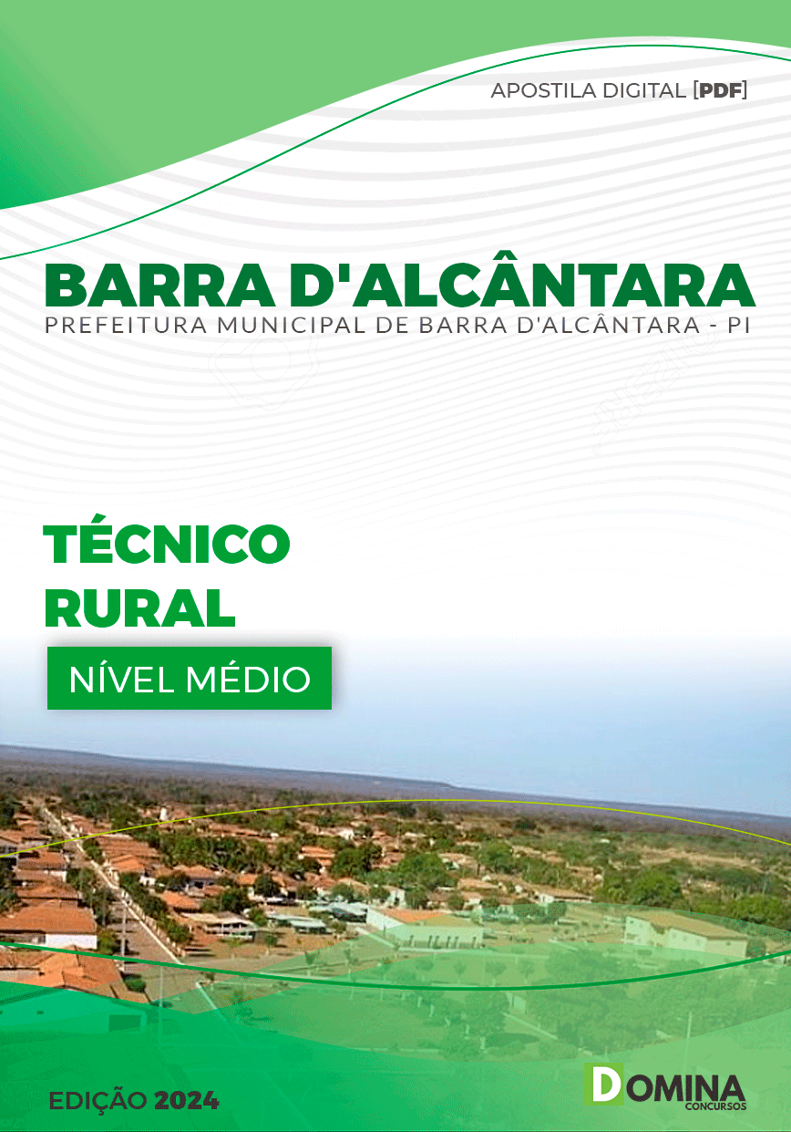 Apostila Pref Barra D'Alcântara PI 2024 Técnico Rural