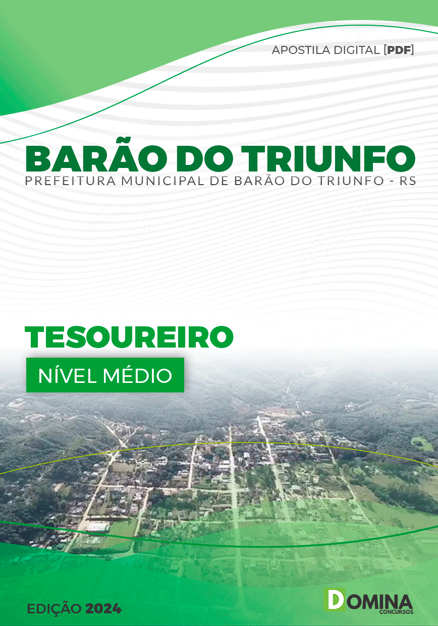 Apostila Pref Barão do Triunfo RS 2024 Tesoureiro