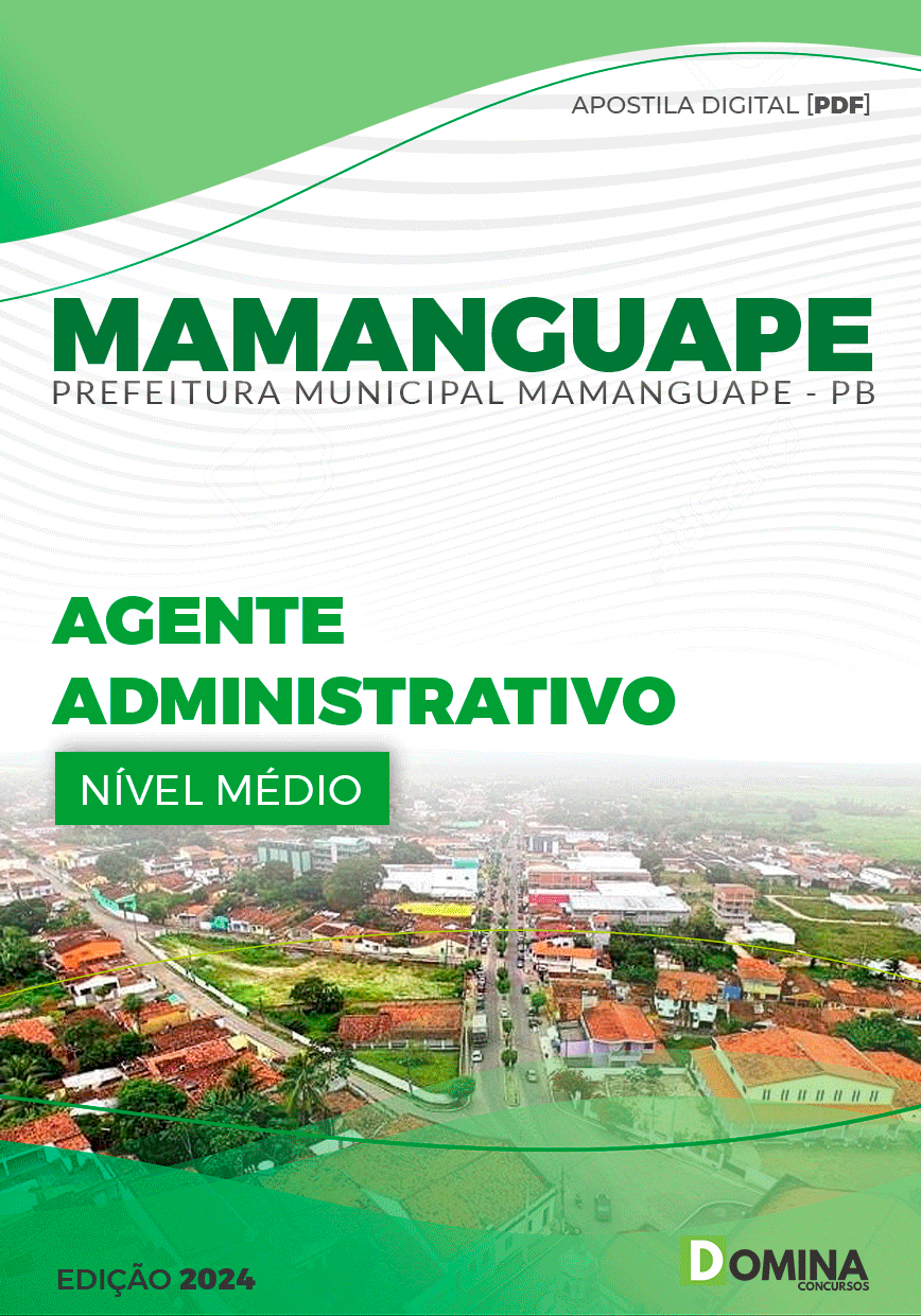 Apostila Pref Mamanguape PB 2024 Agente Administrativo