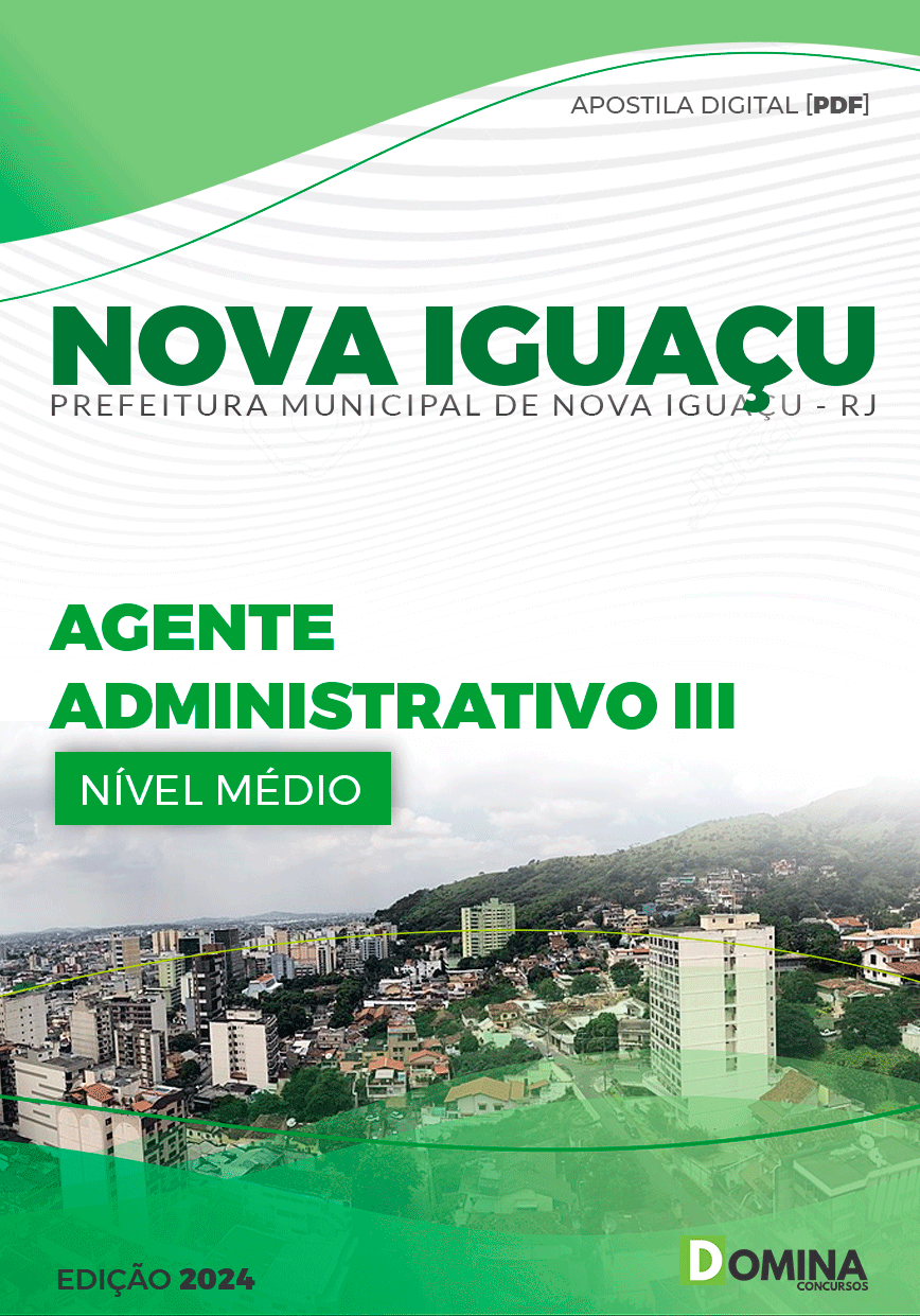Apostila Pref Nova Iguaçu RJ 2024 Agente Administrativo