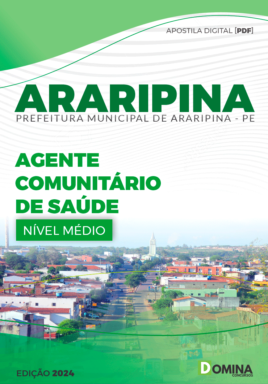 Apostila Pref Araripina PE 2024 Agente Comunitário de Saúde