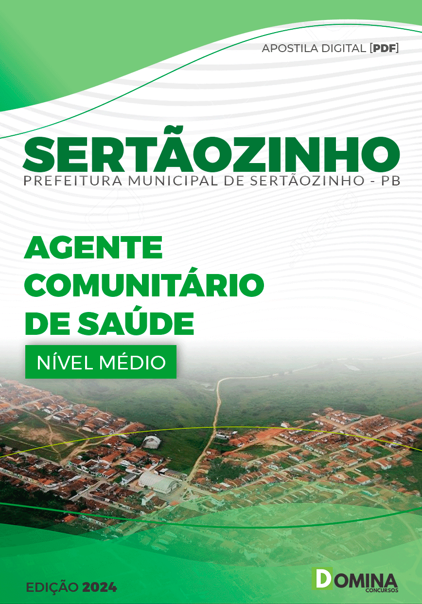Apostila Pref Sertãozinho PB 2024 Agente Comunitário Saúde