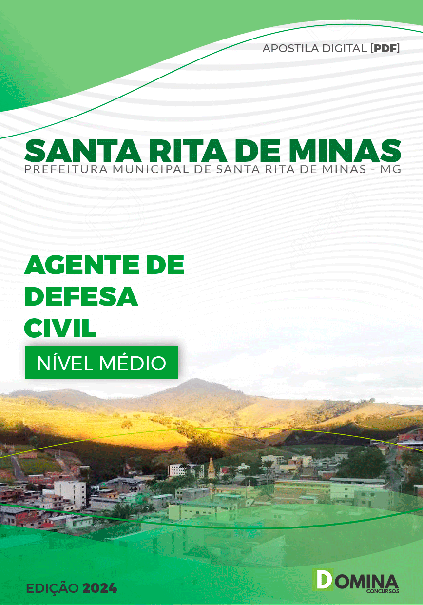 Apostila Pref Santa Rita Minas MG 2024 Agente de Defesa Civil