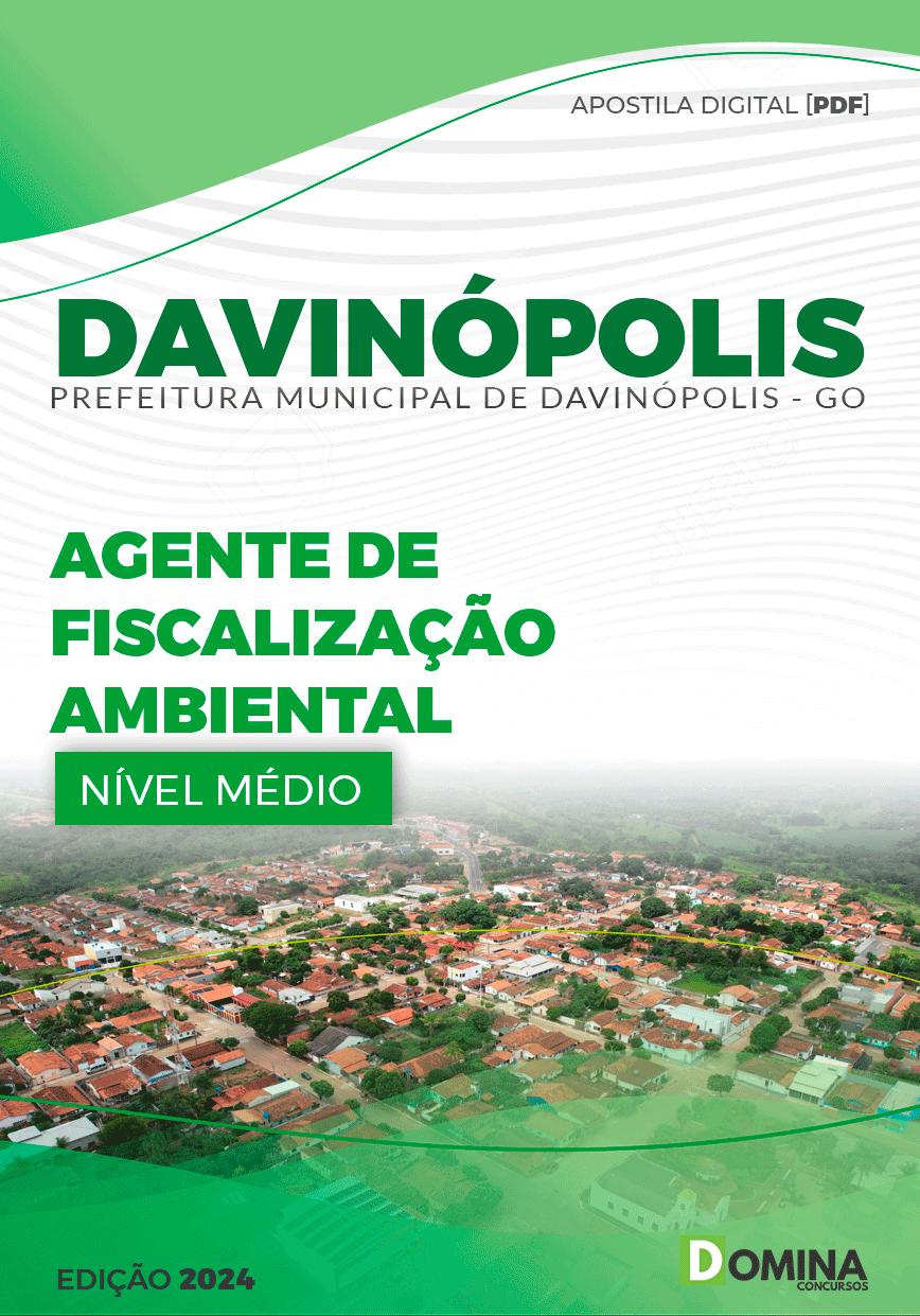 Apostila Pref Davinópolis GO 2024 Agente Fiscalização Ambiental
