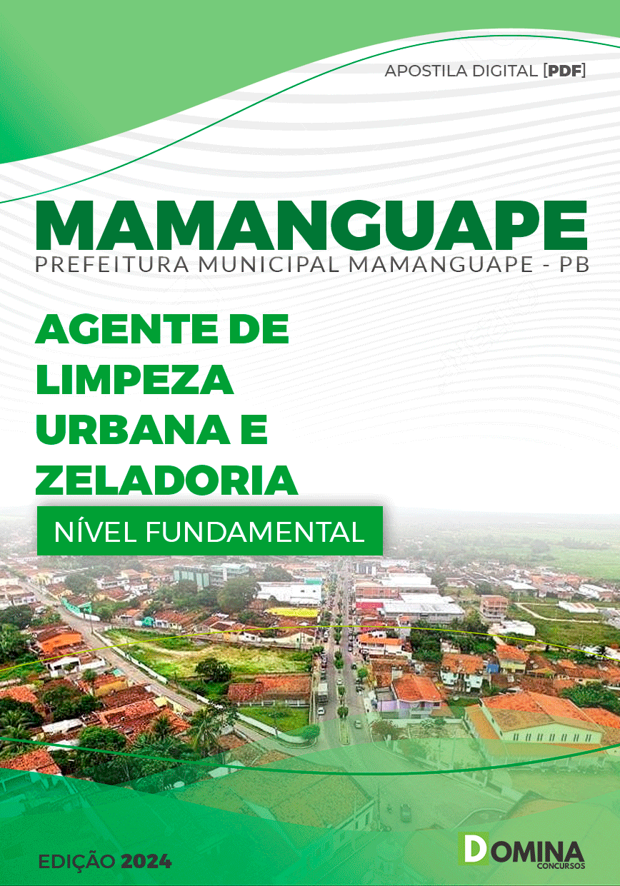 Pref Mamanguape PB 2024 Agente de Limpeza Urbana e Zeladoria