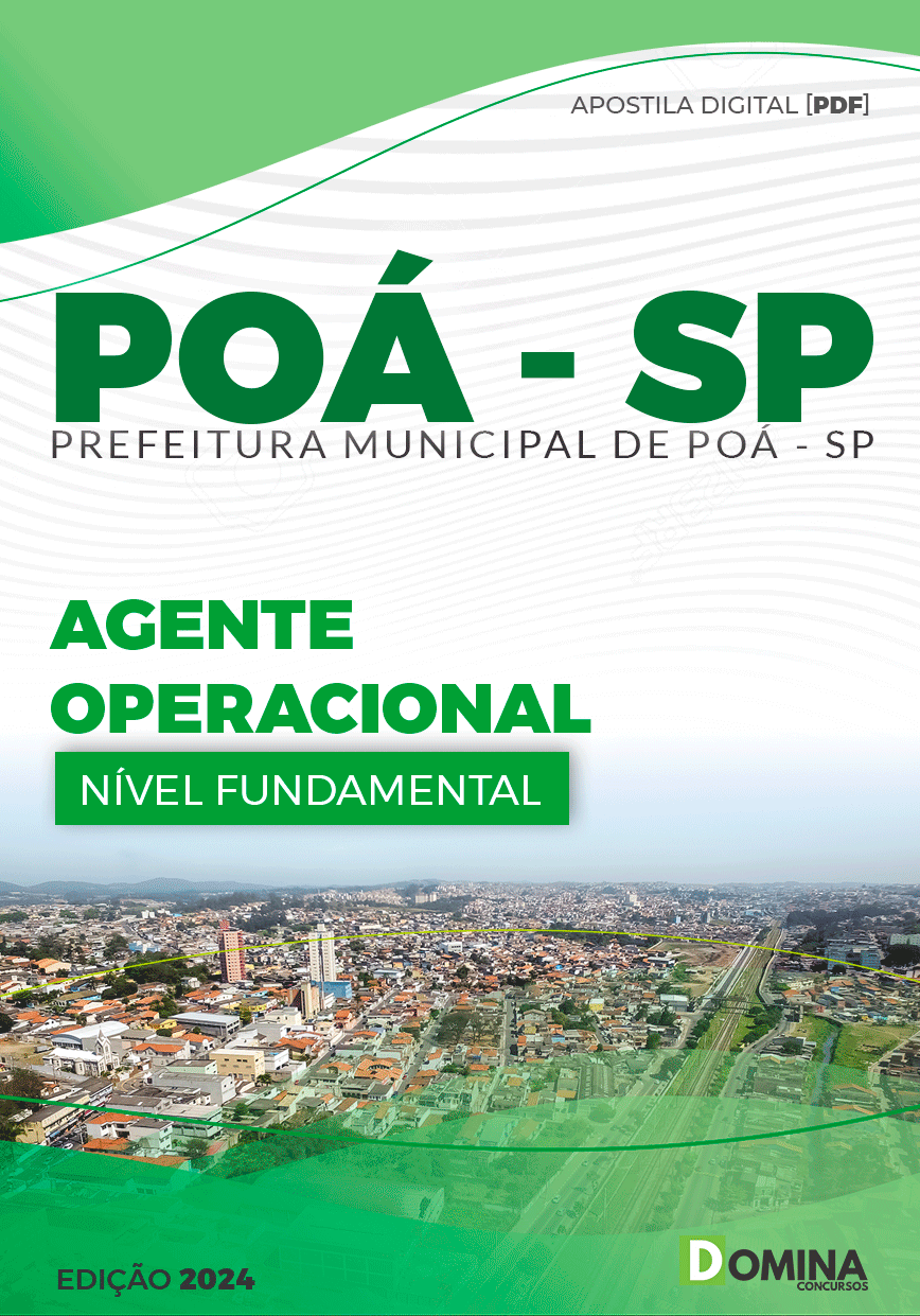 Apostila Pref Poá SP 2024 Agente Operacional