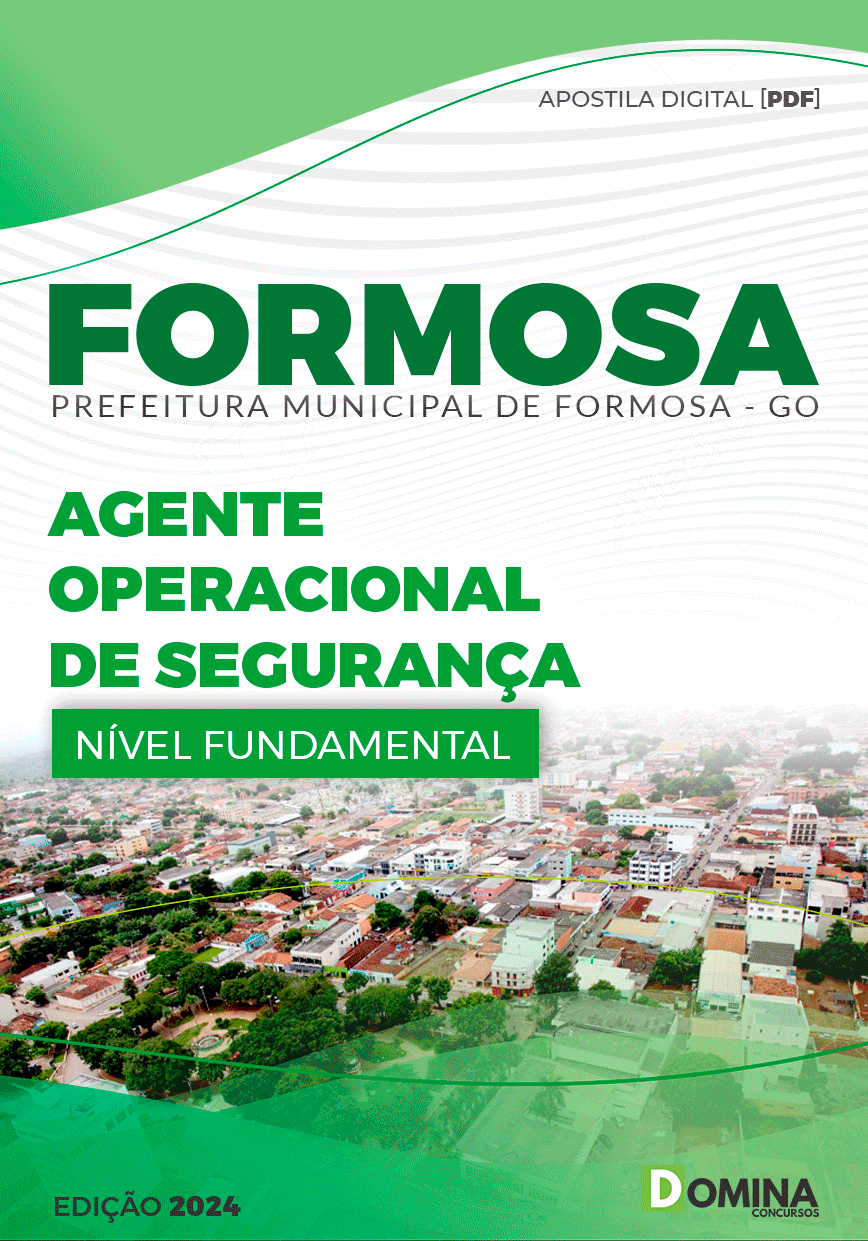 Apostila Pref Formosa GO 2024 Agente Operacional de Segurança