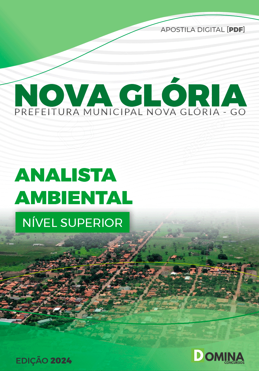 Apostila Pref Nova Glória GO 2024 Analista Ambiental