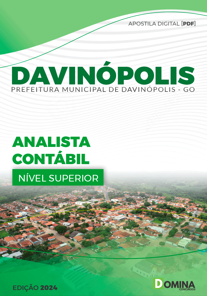 Apostila Pref Davinópolis GO 2024 Analista Contábil