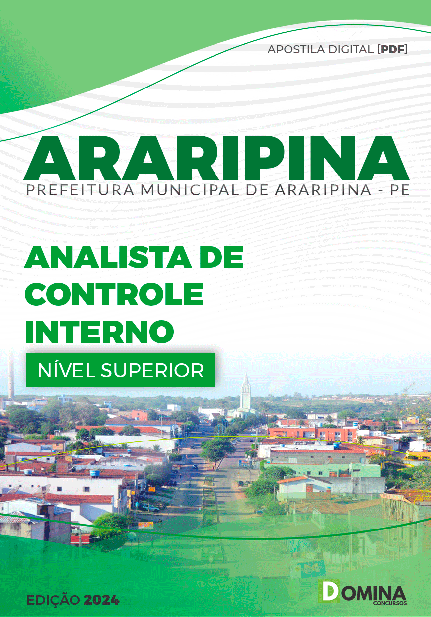 Apostila Pref Araripina PE 2024 Analista de Controle Interno