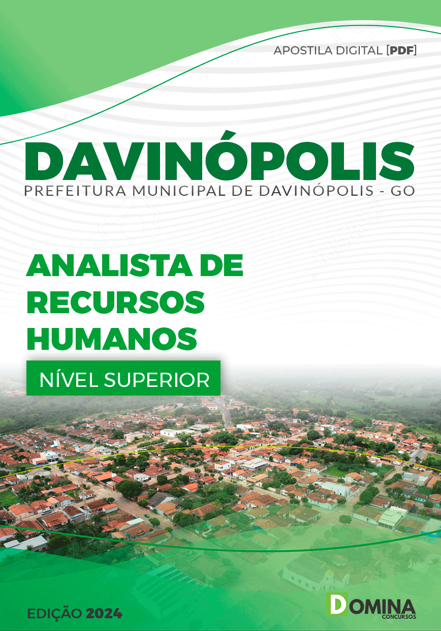 Apostila Pref Davinópolis GO 2024 Analista Recursos Humanos