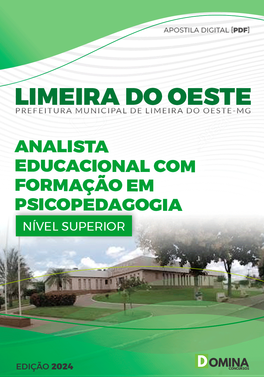 Apostila Pref Limeira do Oeste MG 2024 Psicopedagogia