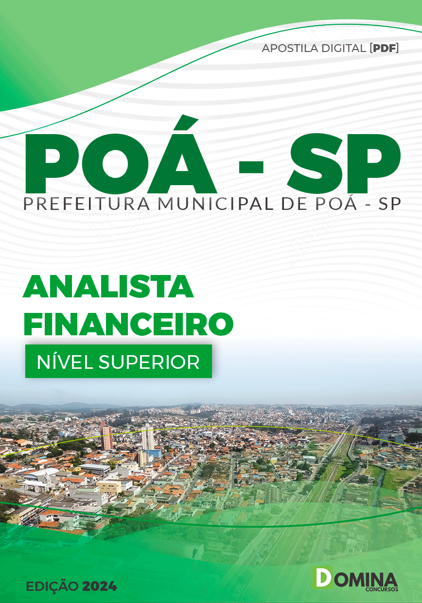 Apostila Pref Poá SP 2024 Analista Financeiro