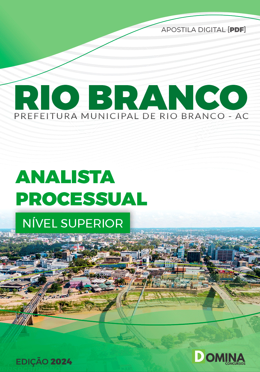 Apostila Pref Rio Branco AC 2024 Analista Processual