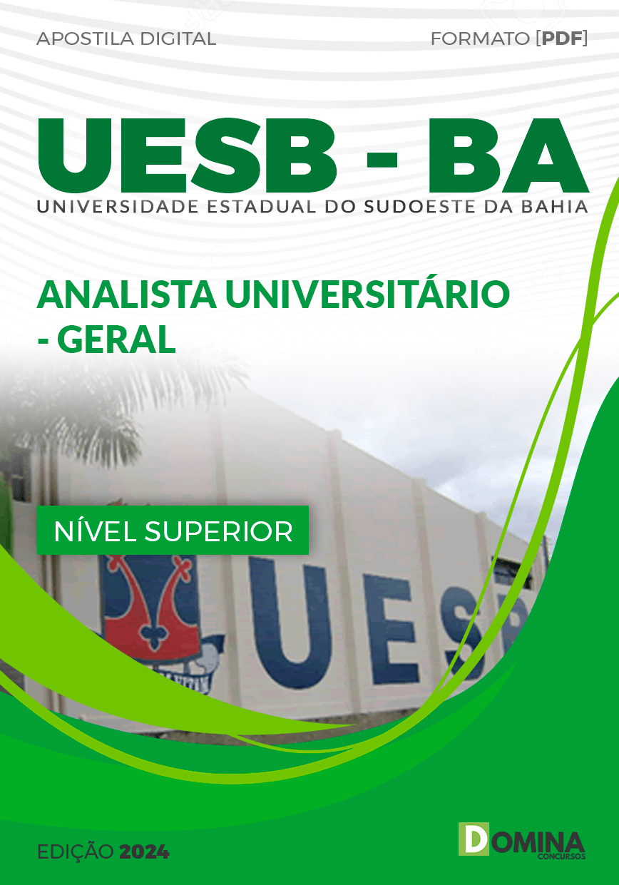 Apostila UESB BA 2024 Analista Universitário Geral
