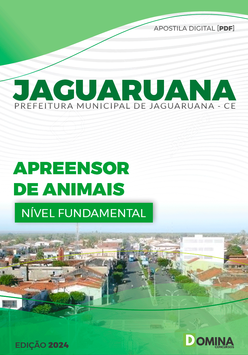 Apostila Pref Jaguaruana CE 2024 Apreensor Animais