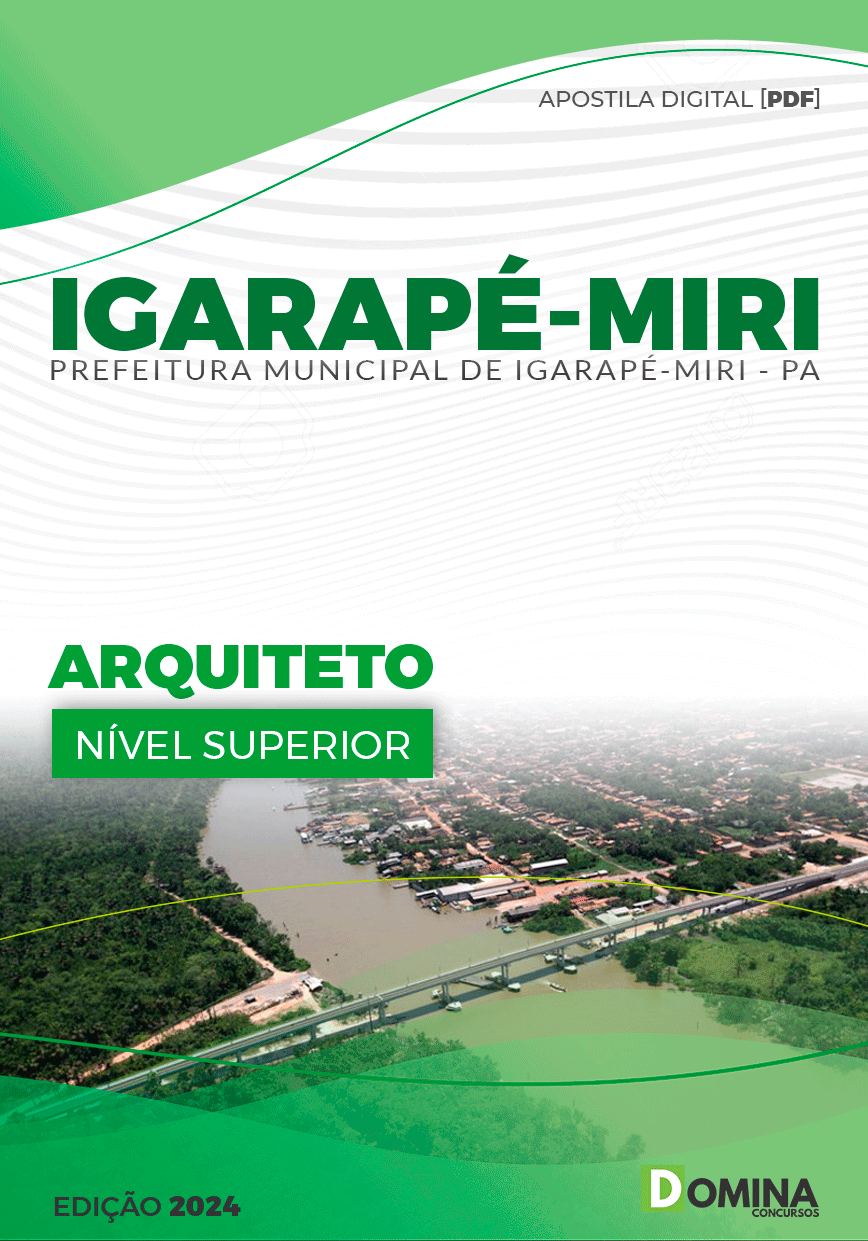 Apostila Pref Igarapé-Miri PA 2024 Arquiteto