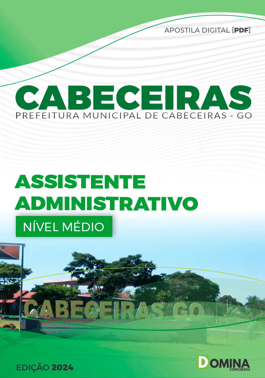 Apostila Pref Cabeceiras GO 2024 Assistente Administrativo
