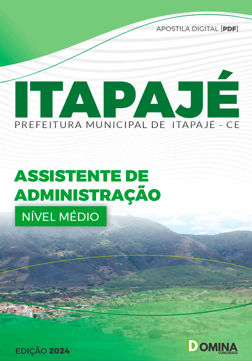Apostila Pref Itapajé CE 2024 Assistente Administração