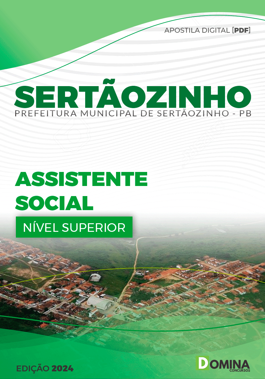 Apostila Pref Sertãozinho PB 2024 Assistente Social