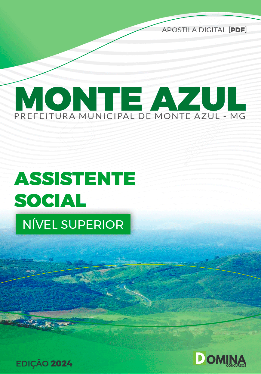 Apostila Pref Monte Azul MG 2024 Assistente Social