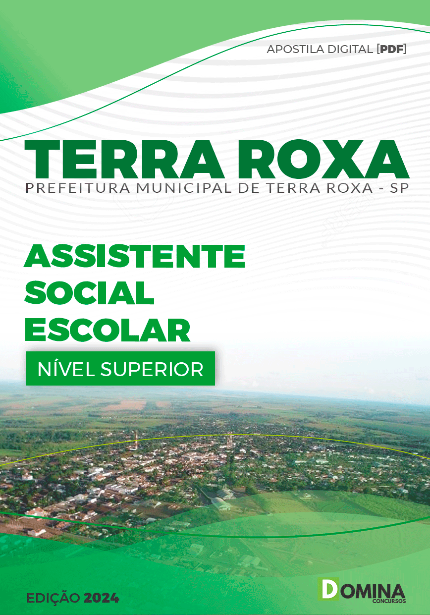 Apostila Pref Terra Roxa SP 2024 Assistente Social Escolar