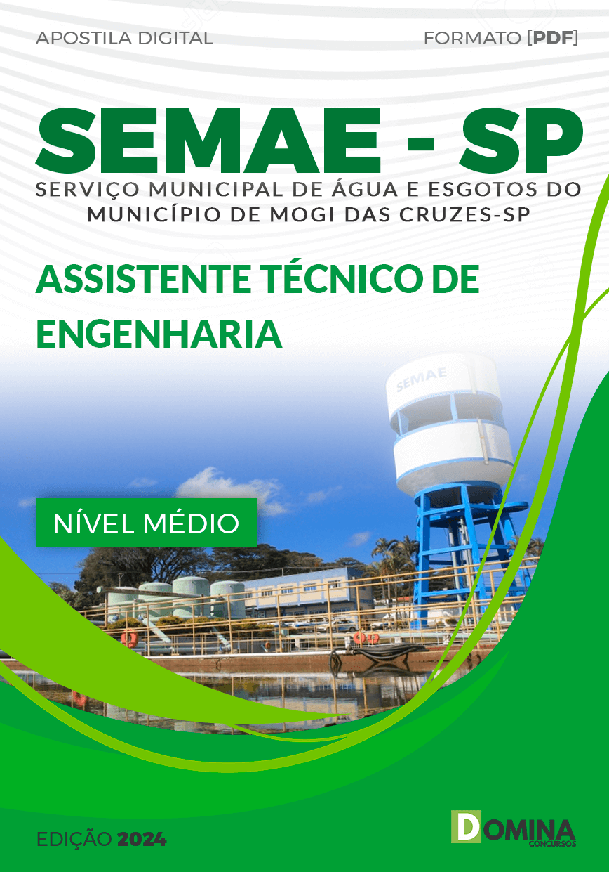 Apostila Concurso SEMAE SP 2024 Assistência Técnica Engenharia