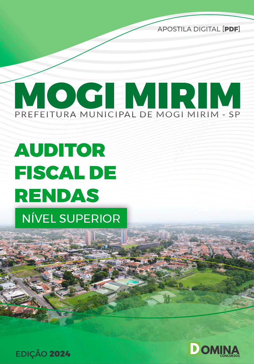 Apostila Pref Mogi Mirim SP 2024 Analisa Fiscal Rendas