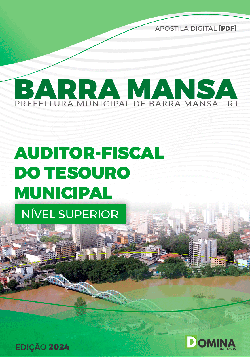 Apostila Pref Barra Mansa RJ 2024 Auditor Fiscal Tesouro Municipal