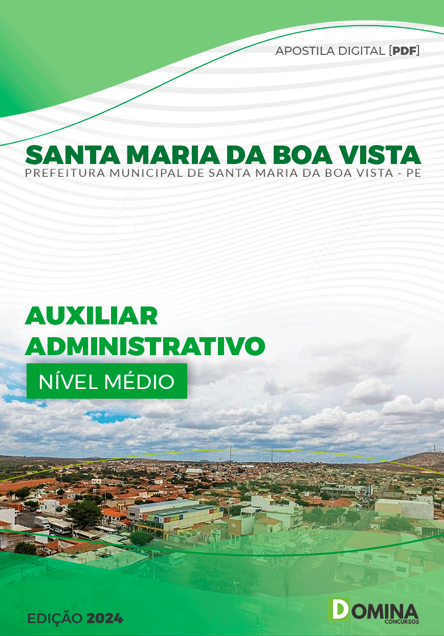 Pref Santa Maria Boa Vista PE 2024 Auxiliar Administrativo