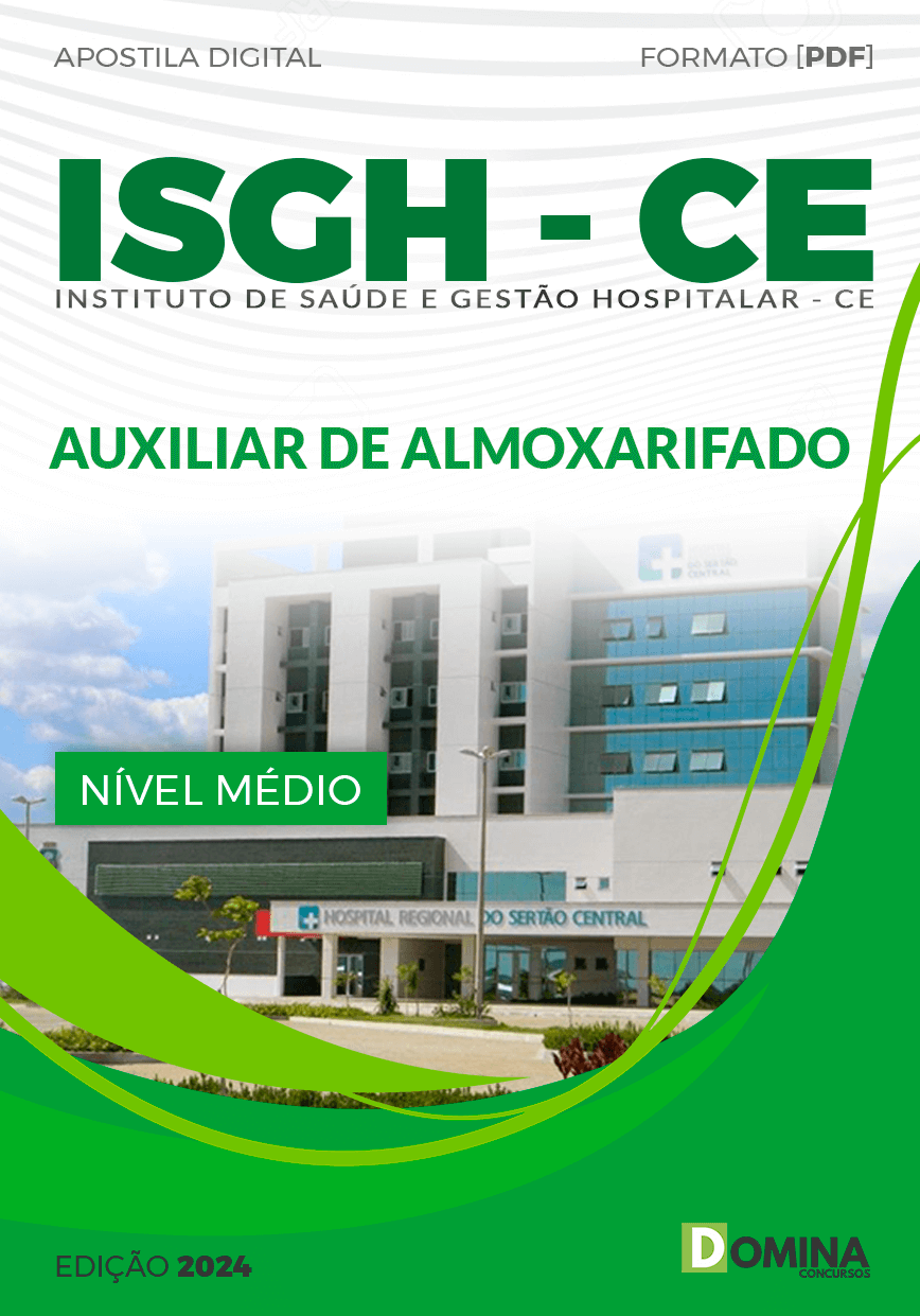 Apostila Concurso ISGH CE 2024 Auxiliar Almoxarifado