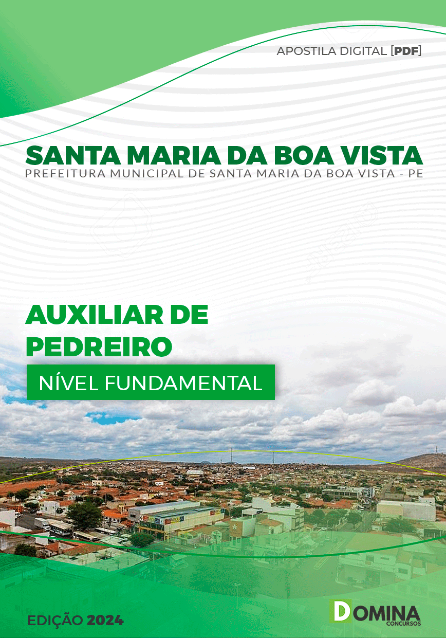 Pref Santa Maria Boa Vista PE 2024 Auxiliar de Pedreiro